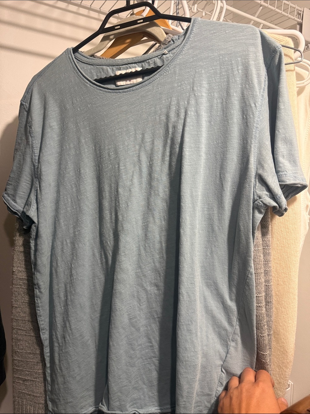 GABBA Soft Light Blue Crew Neck Short Sleeve Tee